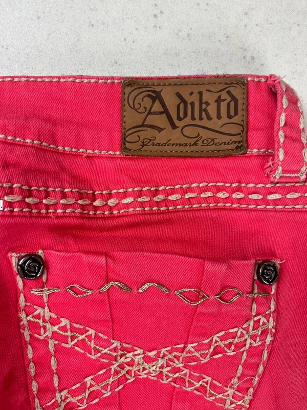 Y2k Low waist bootcut jeans with embroidery