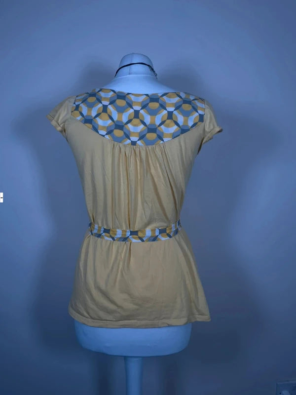 Y2K Ruffle Top with tie waist