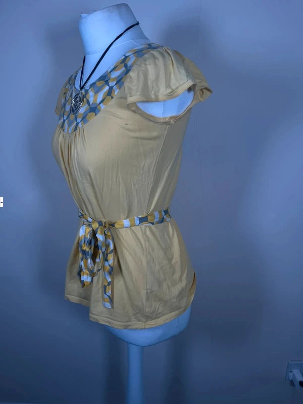 Y2K Ruffle Top with tie waist