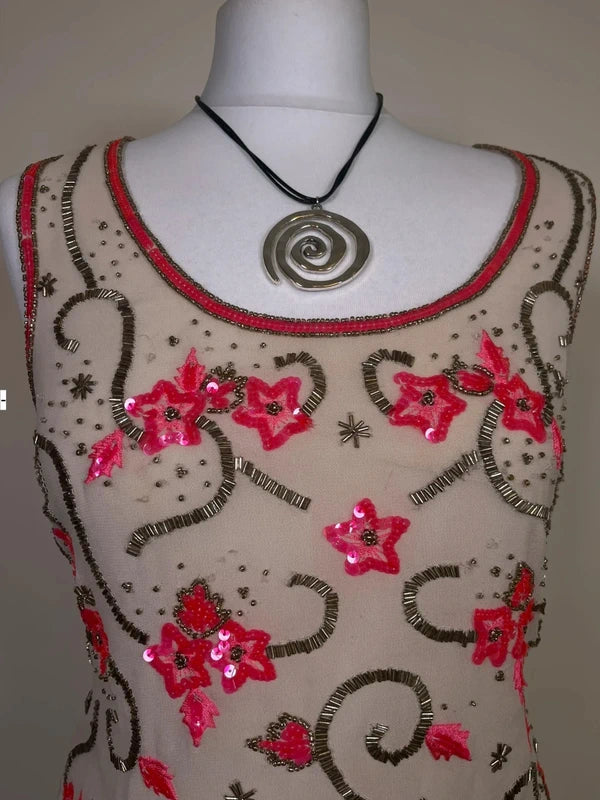 Vintage Beaded sequin embellished Top