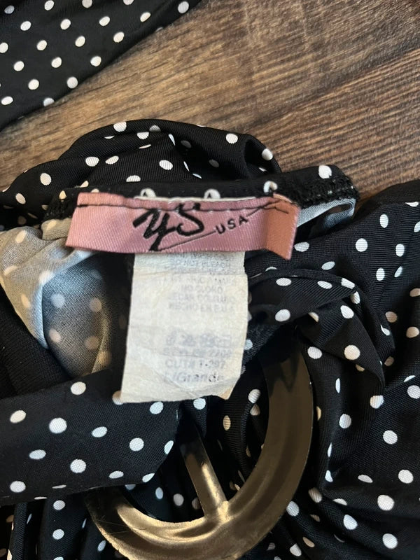 Vintage Y2k Polka dot halter neck Top