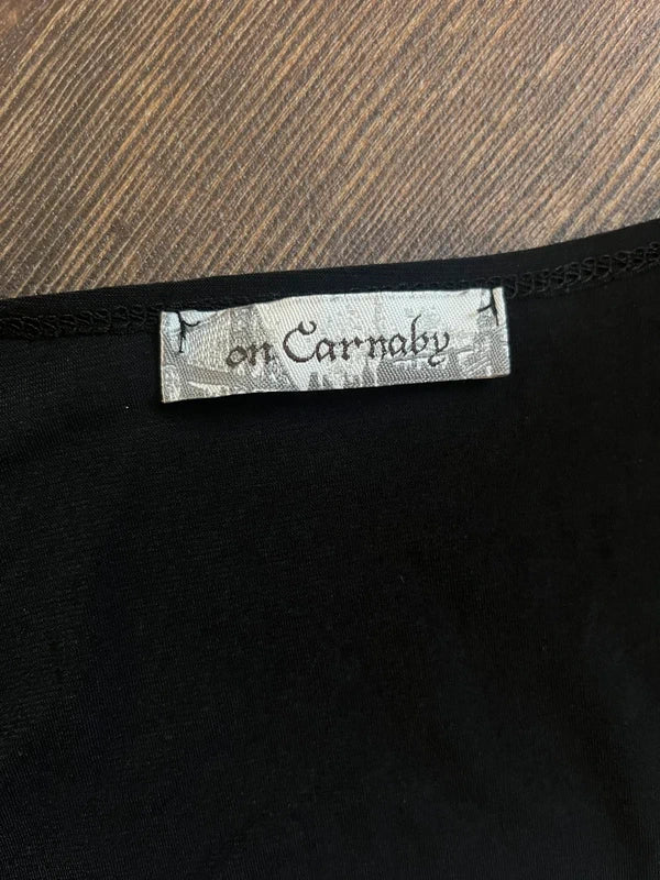 Vintage Y2k V Neck Top with lace detailing