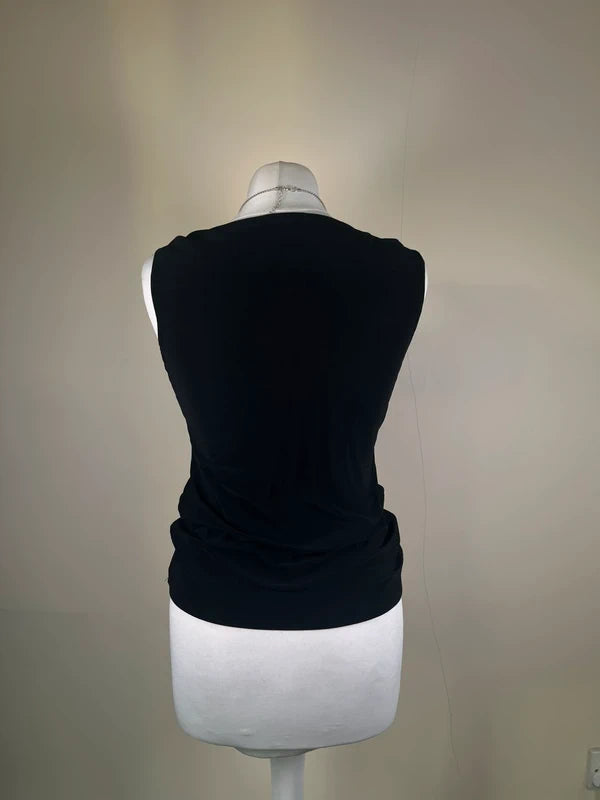 Vintage Y2k V Neck Top with lace detailing