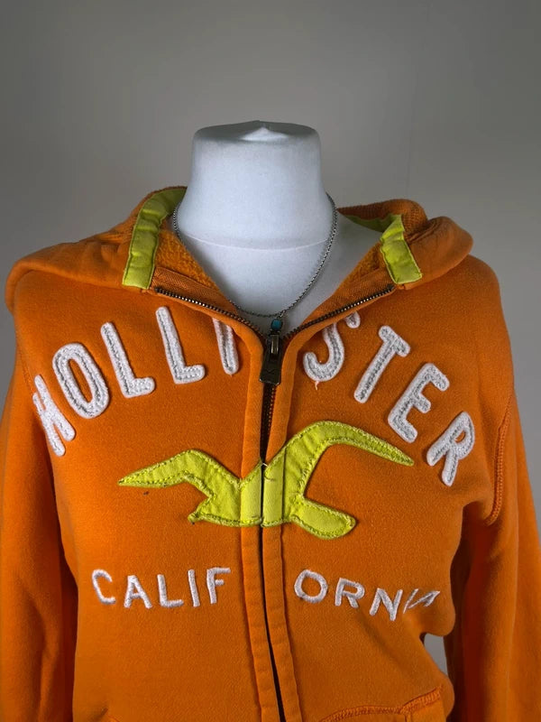 Y2K Hollister Zip up Hoodie with embroidery