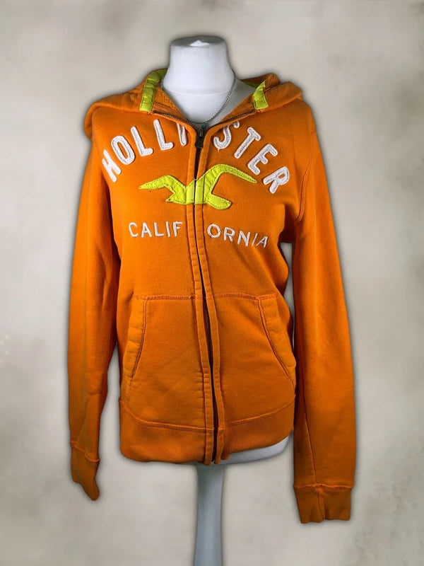Y2K Hollister Zip up Hoodie with embroidery