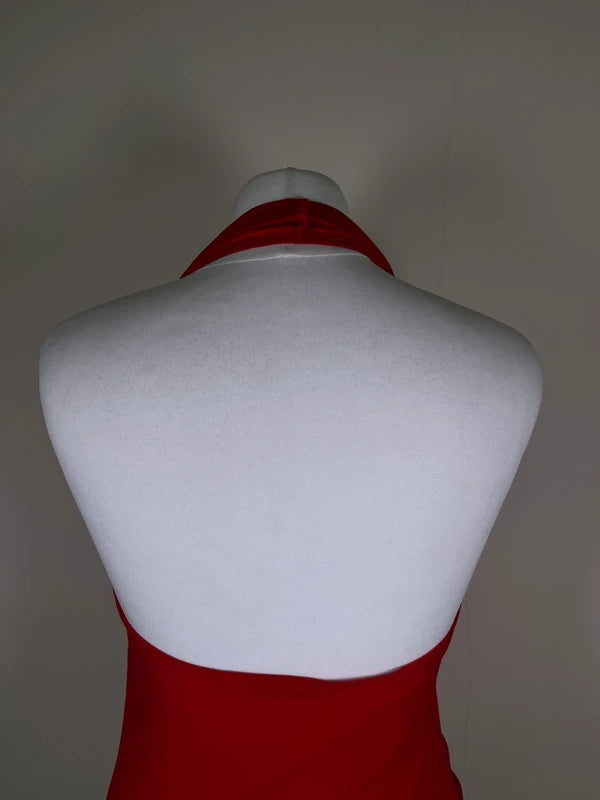 Y2K Jane Norman Halterneck Mini Dress with rhinestone detailing