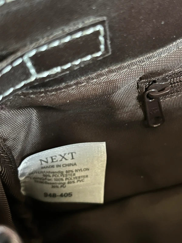 y2k Vintage Black shoulder bag with silver Buckle