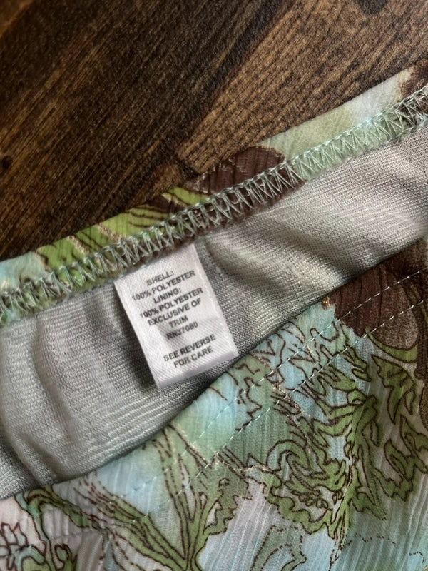 y2k Flowy Floral maxi skirt