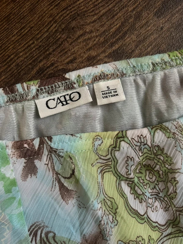 y2k Flowy Floral maxi skirt