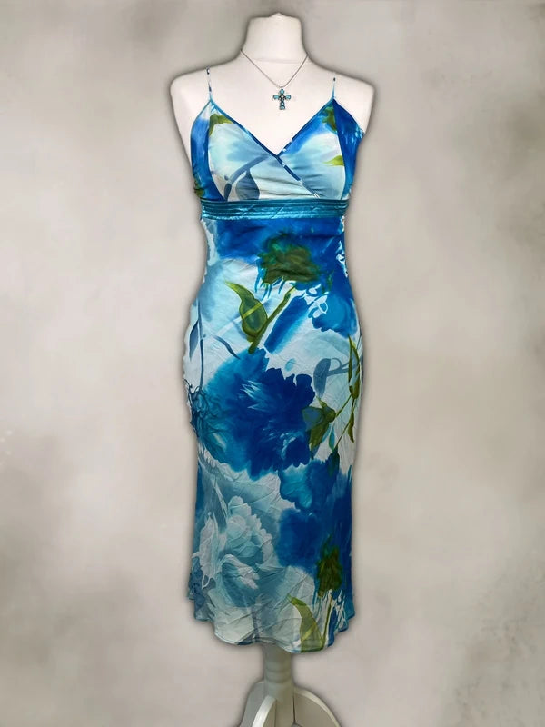 Y2K Bodycon Floral Maxi dress