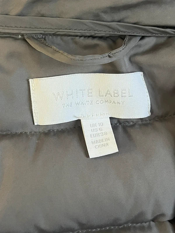 Y2K Puffer Gilet Jacket with fur hood