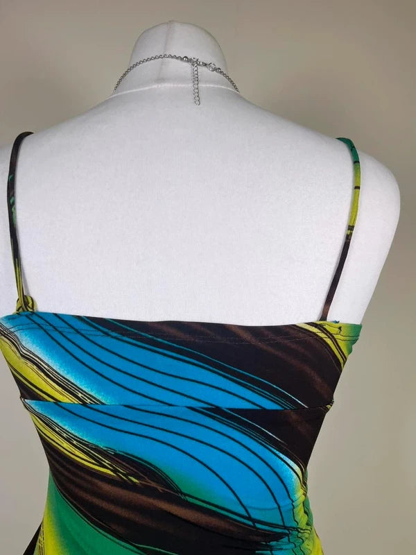 Y2K Vintage Abstract print Cami top