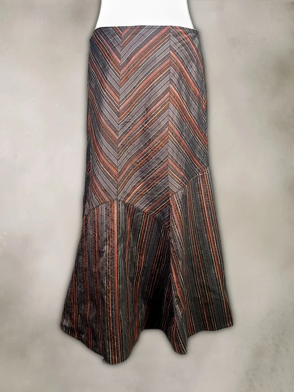 y2k Flowy Striped maxi skirt