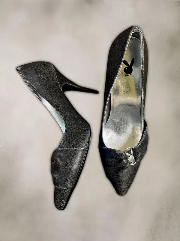 Vintage Y2k Playboy Stiletto Heels with pointed toe