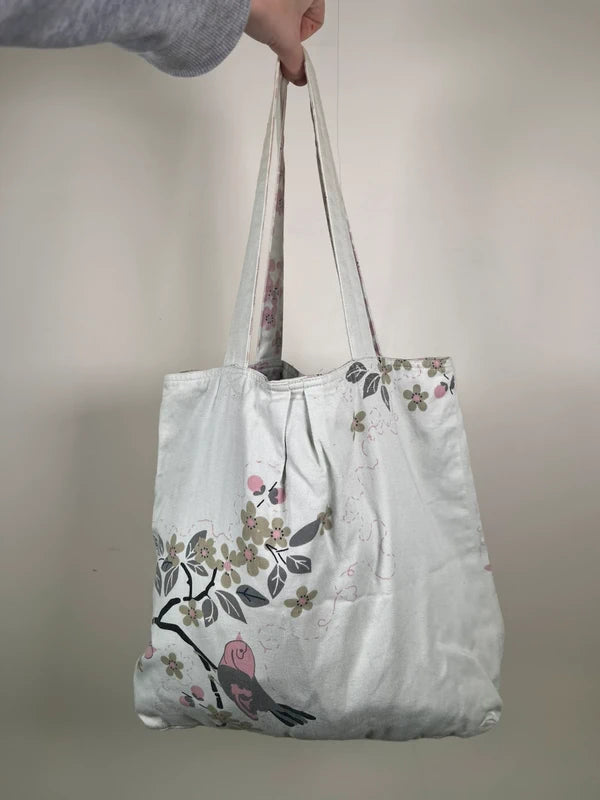 Y2K Vintage floral tote bag