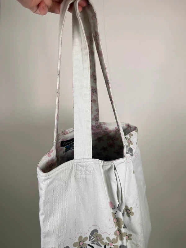 Y2K Vintage floral tote bag