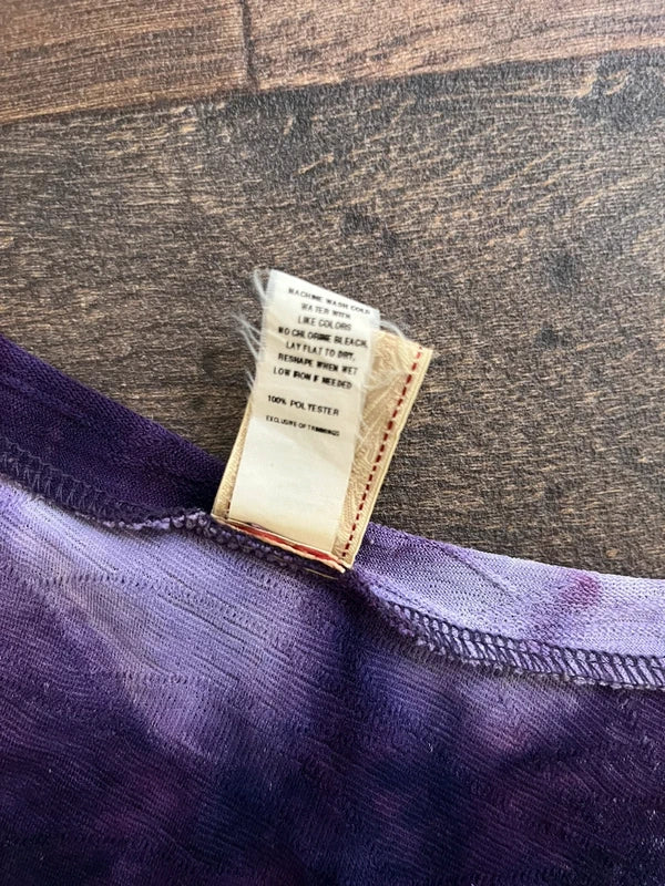 Vintage Y2K Purple Tie dye long sleeve top