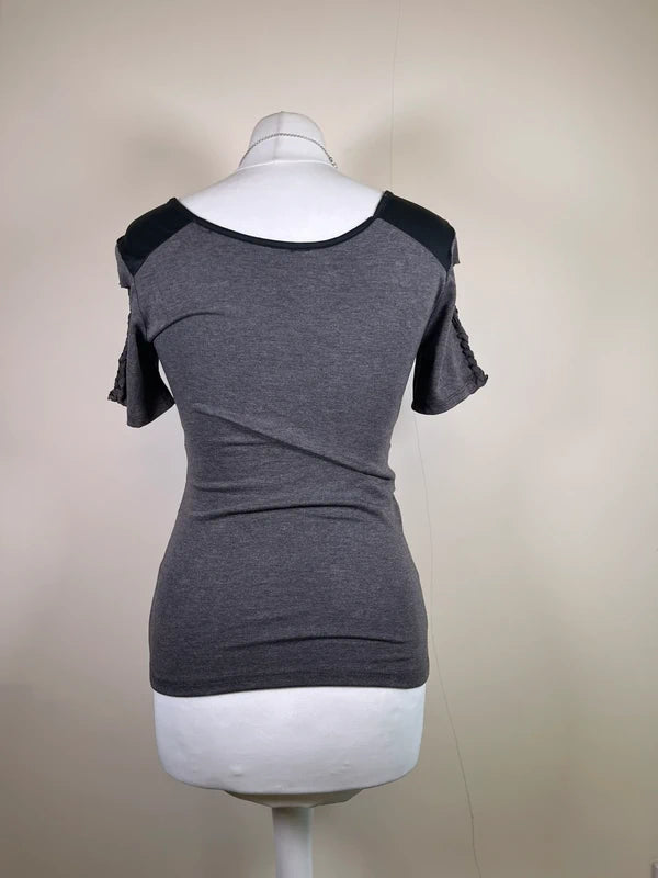 Vintage Y2K rhinestone Cross tee