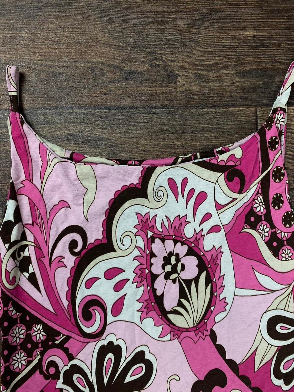 Pink floral cami top