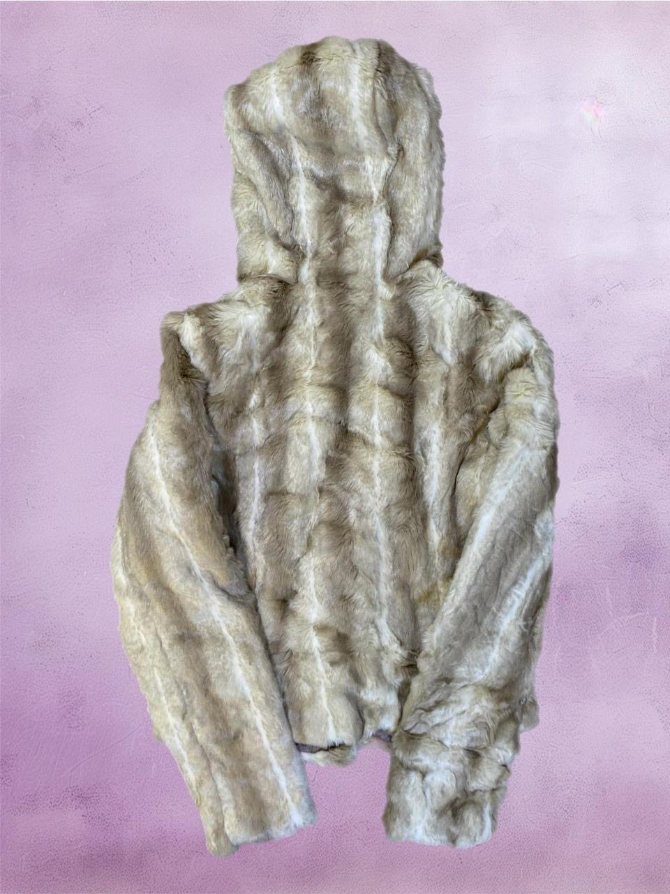 Vintage Juicy Couture Faux Fur hooded Jacket