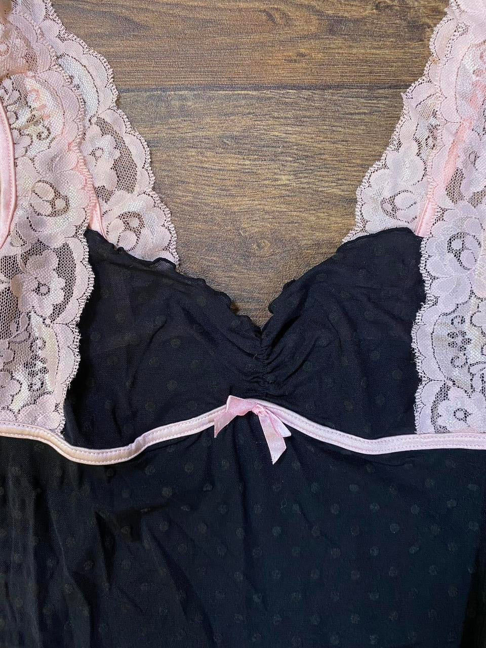 Y2k Lace mesh mini slip dress