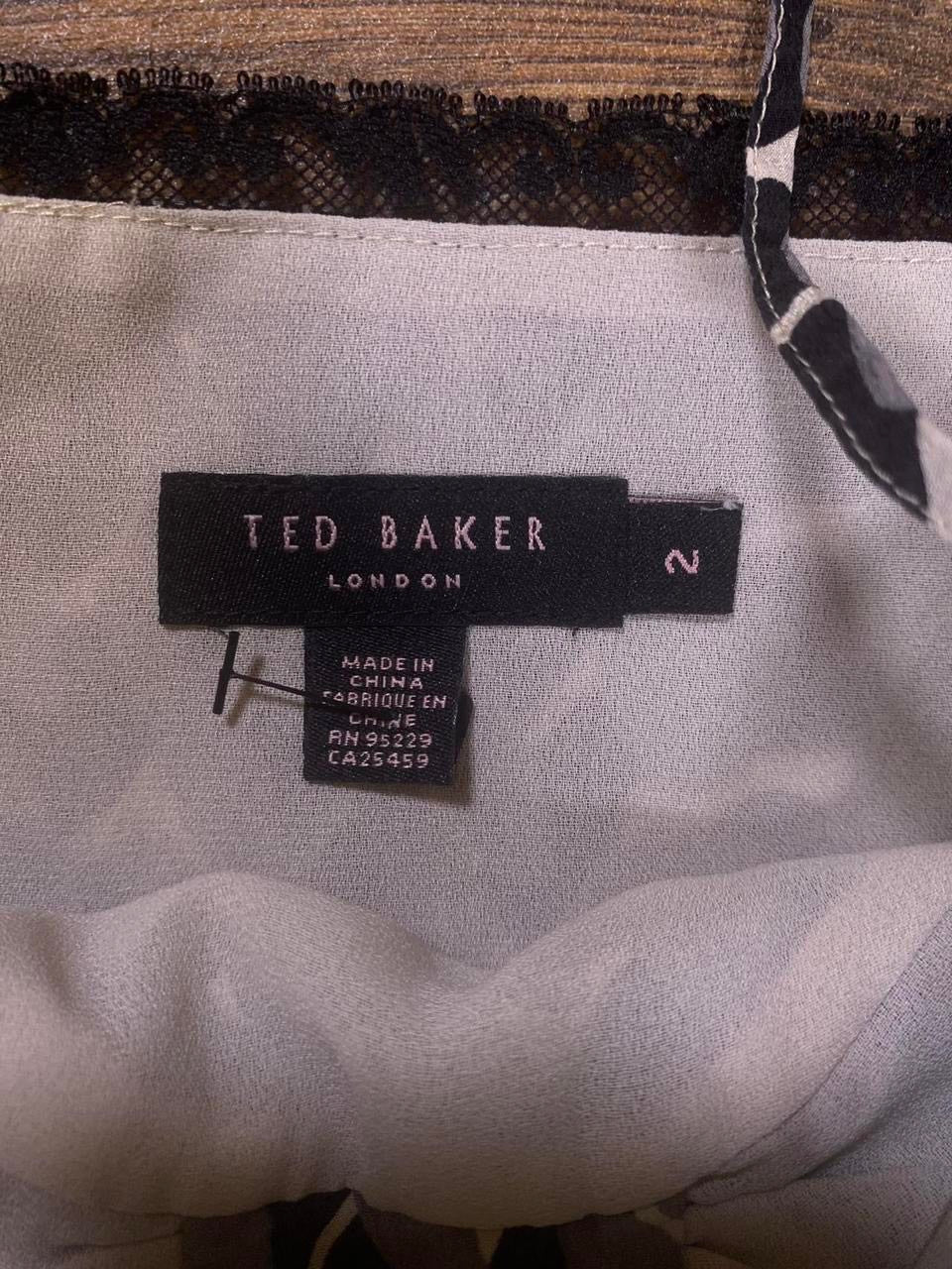 Ted Baker Geometric print silk cami top
