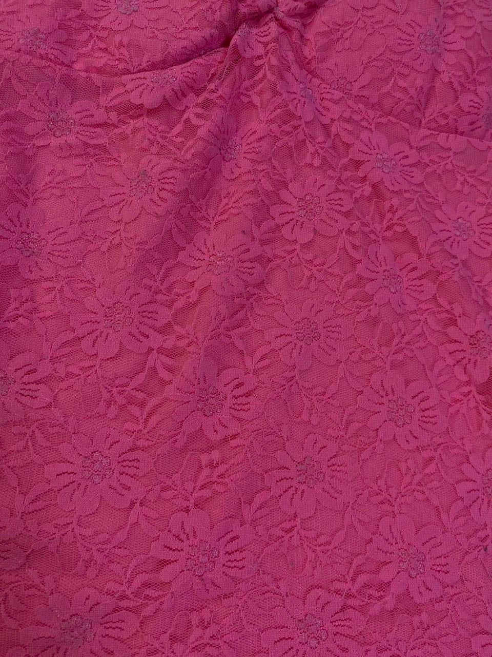 Y2k pink lace cami top