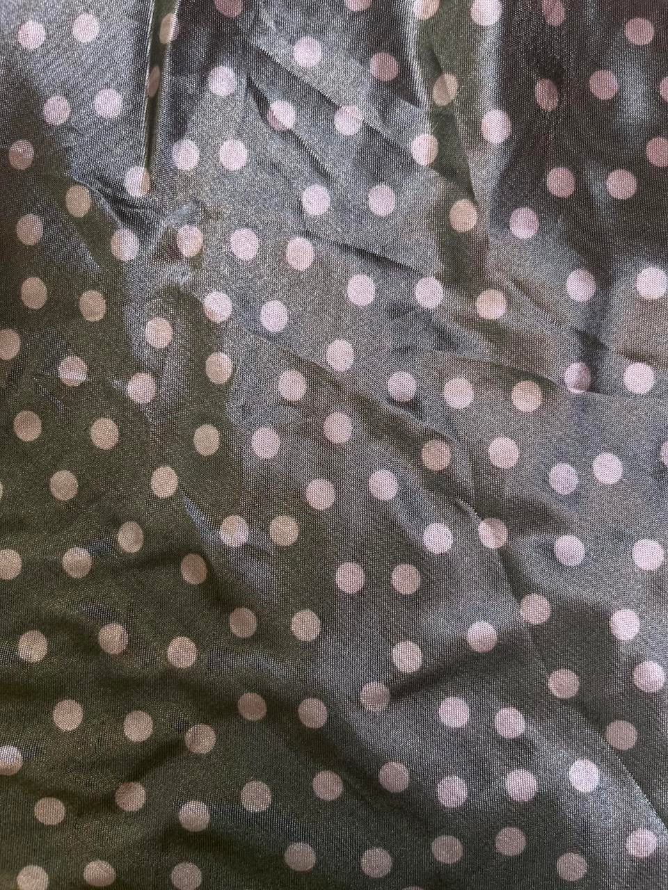Y2k polka dot mini slip dress