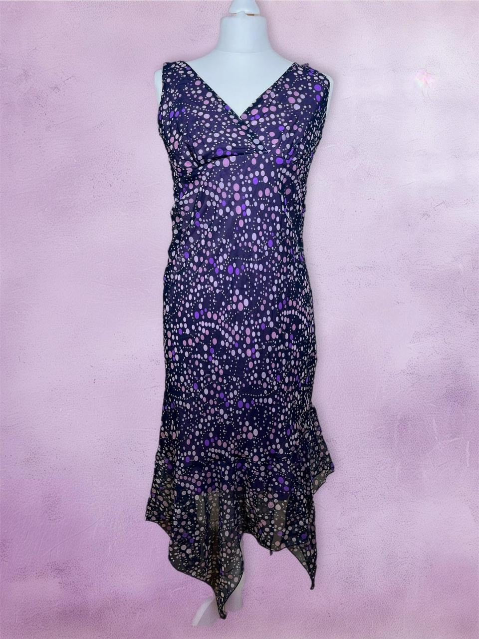 Vintage Polka dot boho chic maxi dress