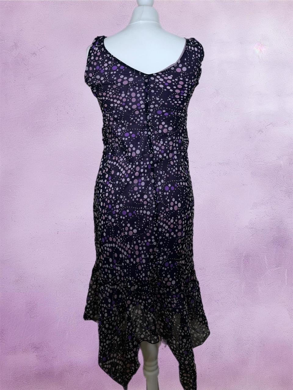 Vintage Polka dot boho chic maxi dress