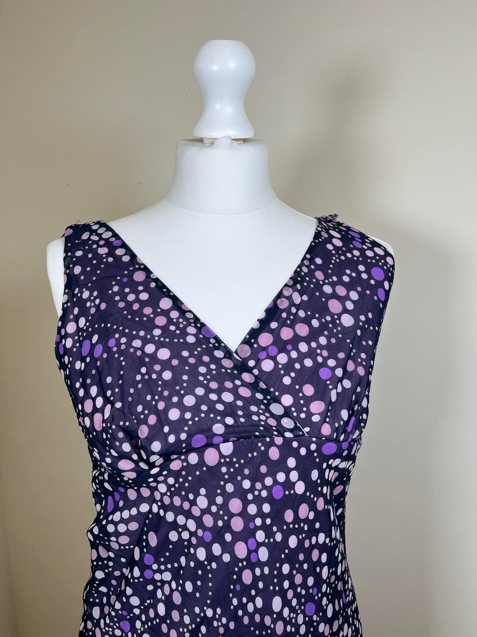 Vintage Polka dot boho chic maxi dress