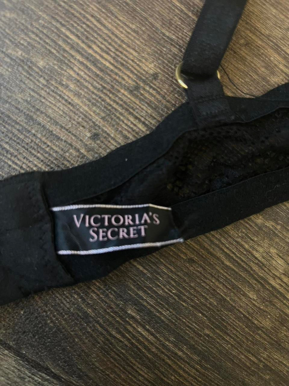 Victoria’s Secret black floral lace mini slip dress