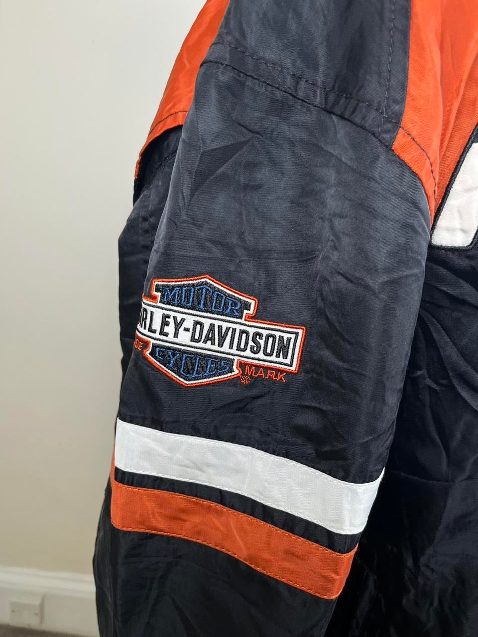 Vintage Harley davidson Black Biker / bomber Jacket