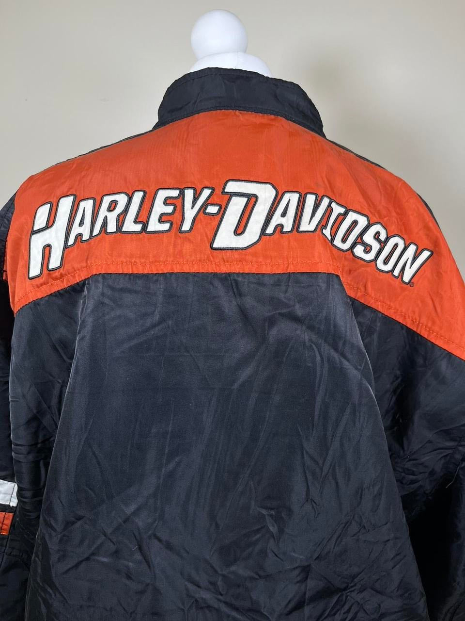 Vintage Harley davidson Black Biker / bomber Jacket