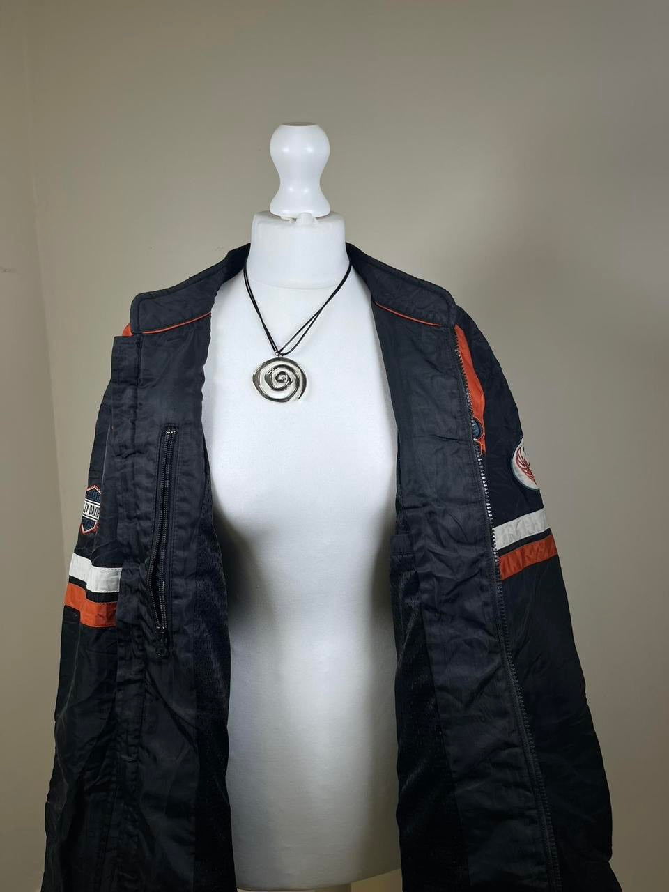Vintage Harley davidson Black Biker / bomber Jacket
