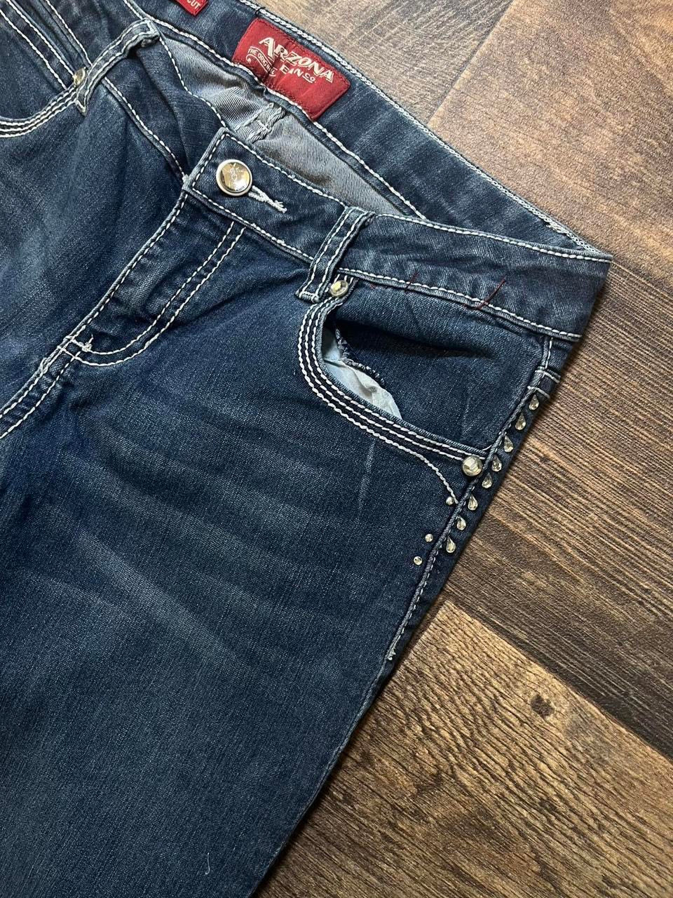 y2k bootcut jeans with embellishments