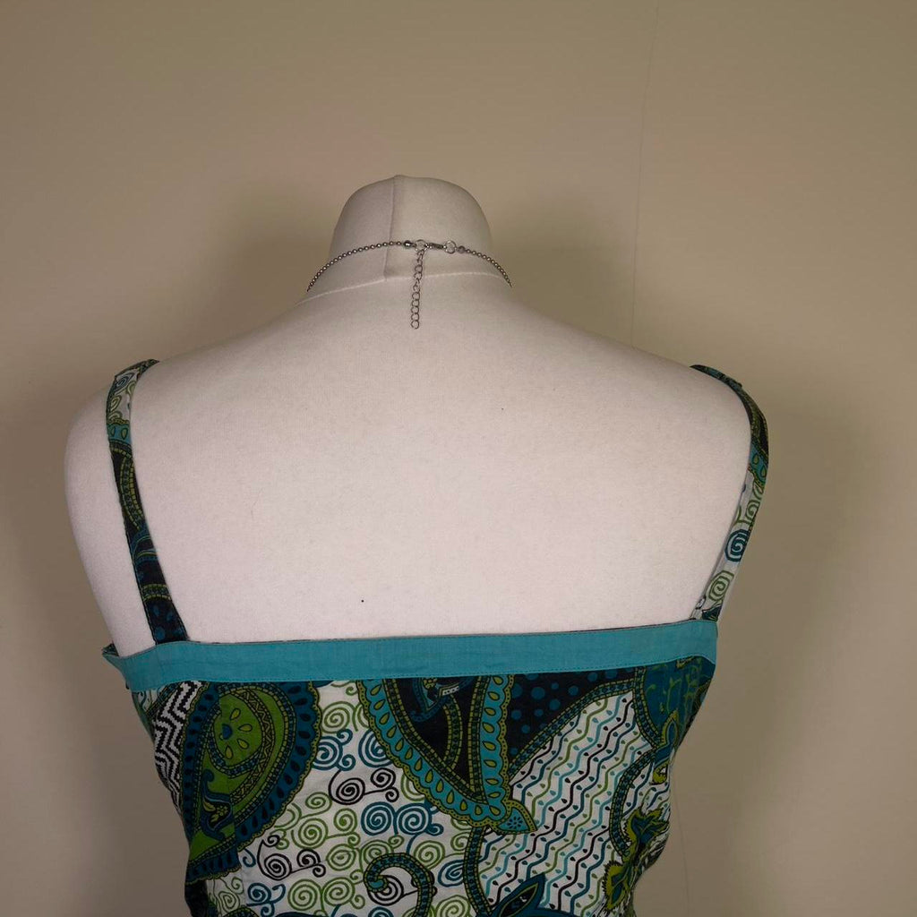 Y2K Paisley / Peacock Dress