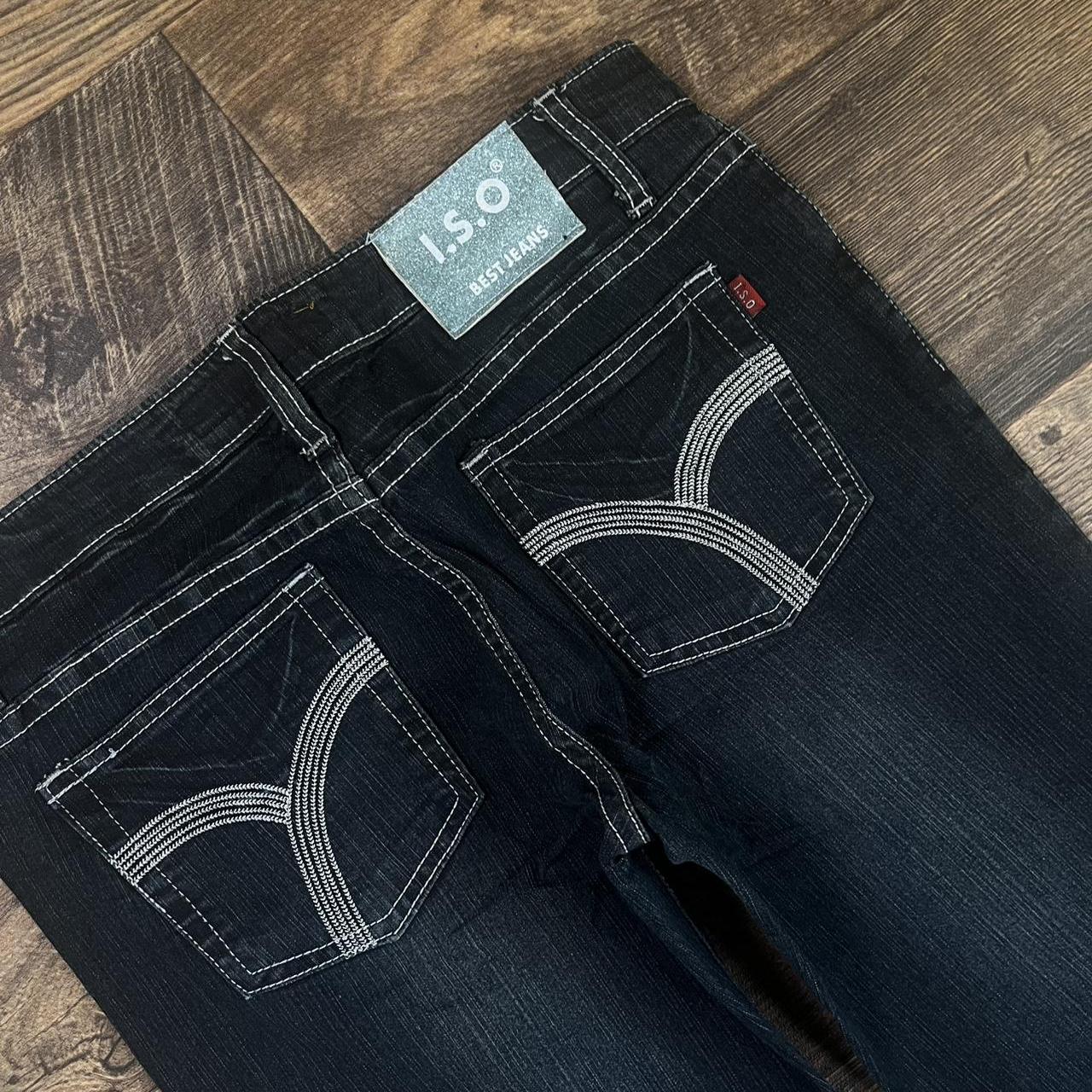 Y2k Low waist Flared jeans with embroidery