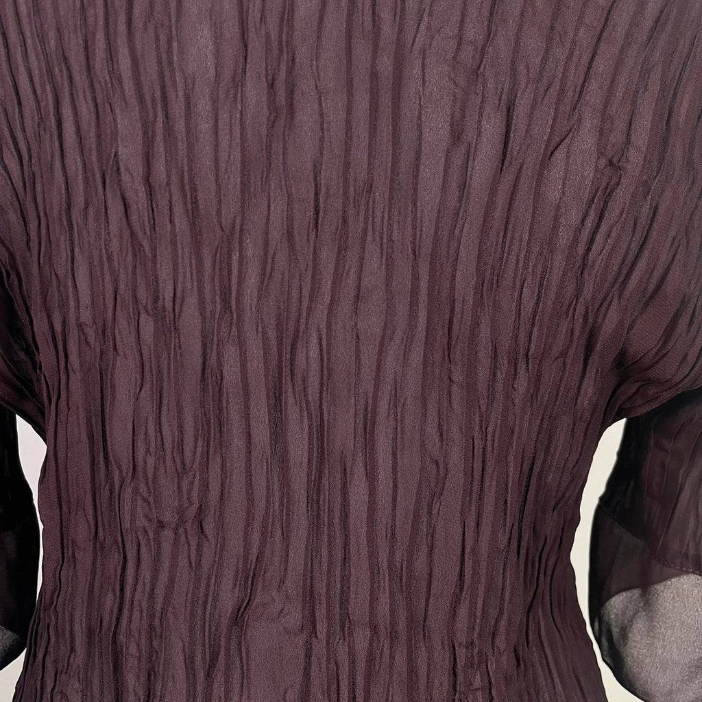 Vintage Y2k Mesh Ruffled Shirt