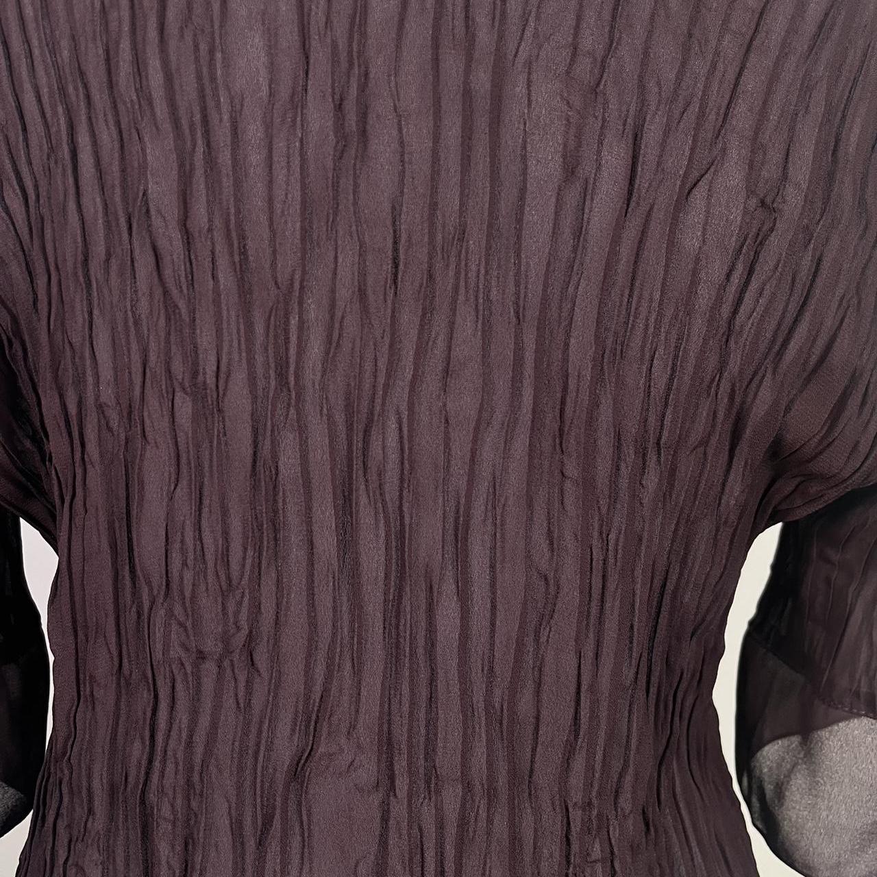 Vintage Y2k Mesh Ruffled Shirt