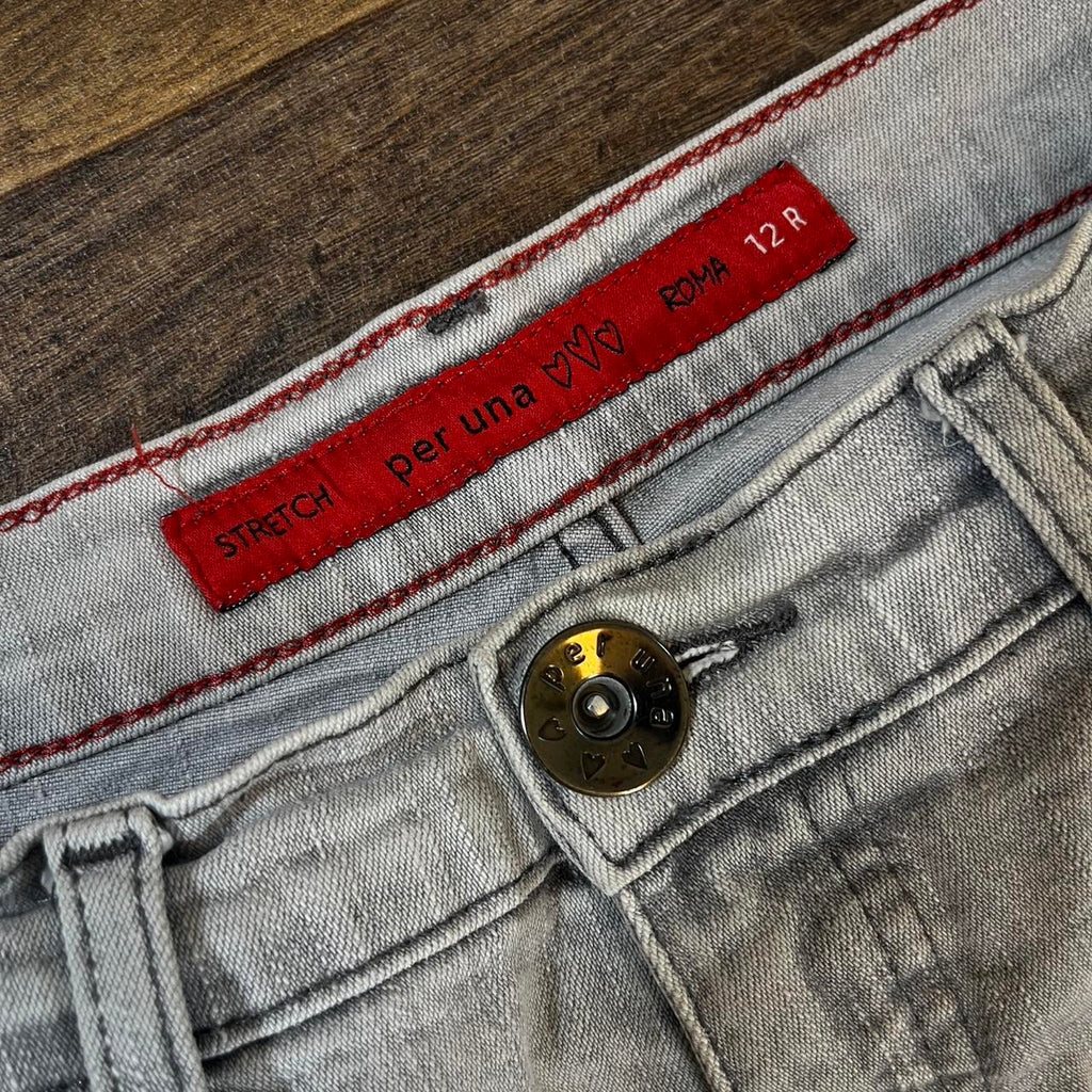 Y2k straight leg jeans with embroidery