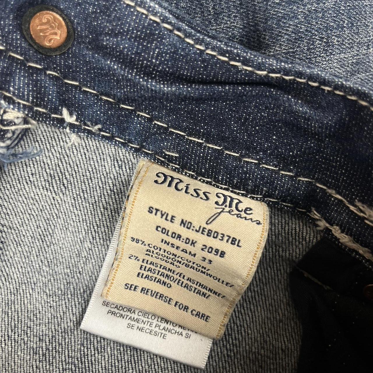 Y2k Low waist distressed Miss me bootcut jeans
