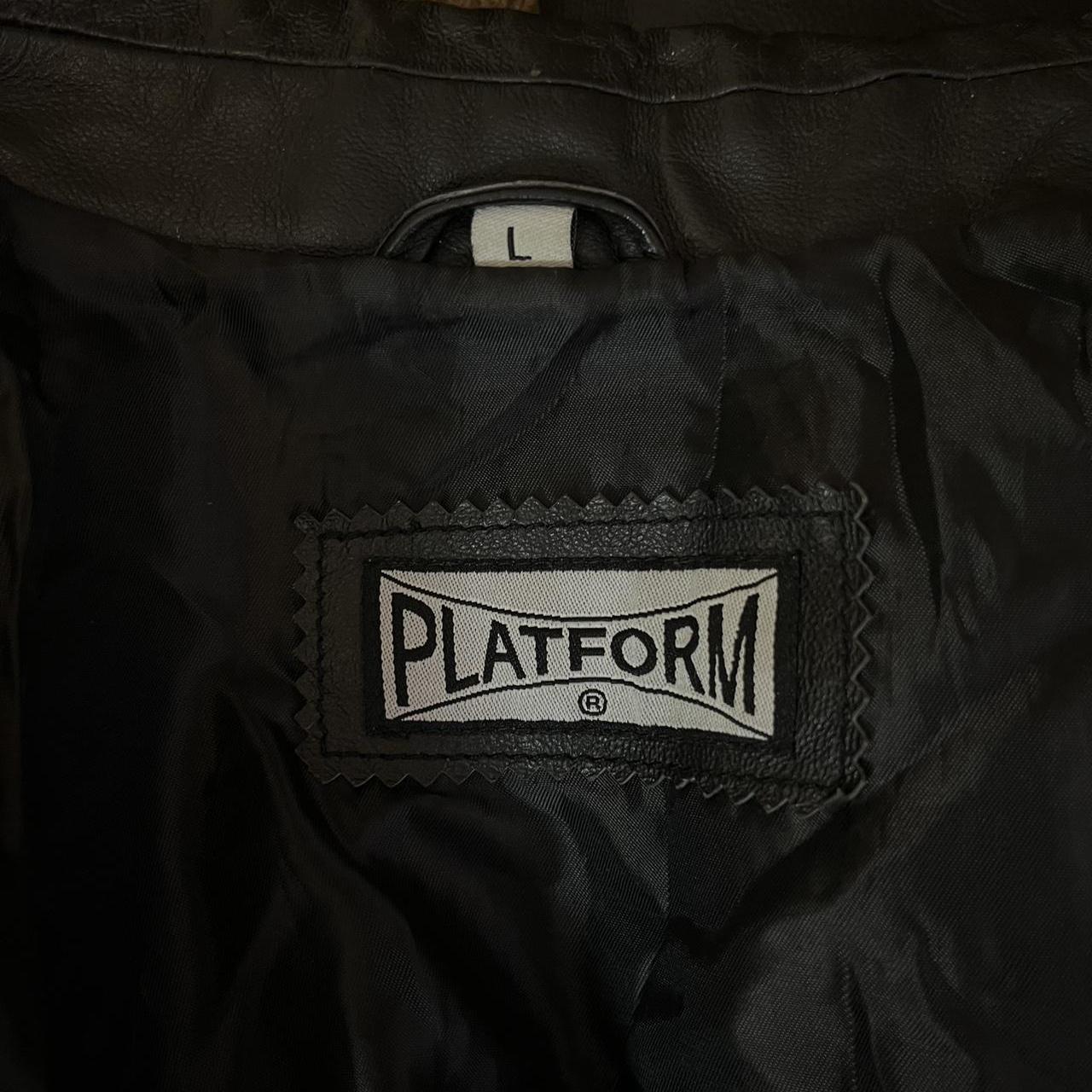 Vintage Leather jacket with silver zipper