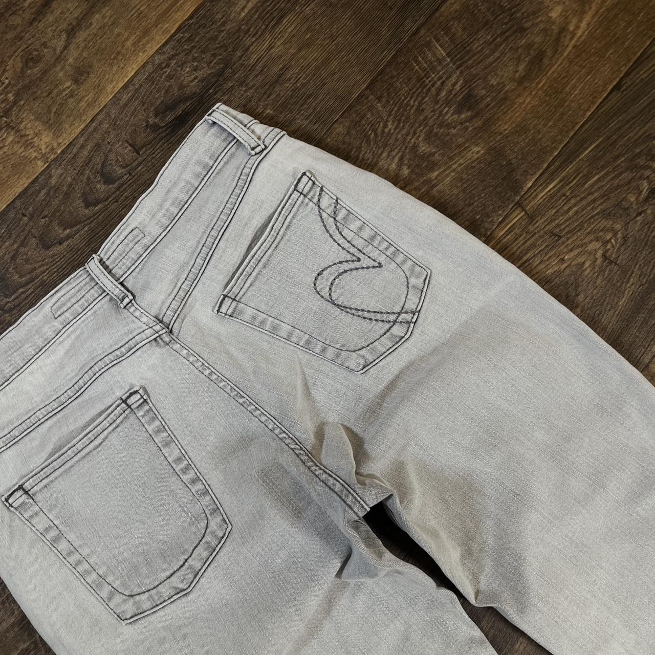 Y2k straight leg jeans with embroidery