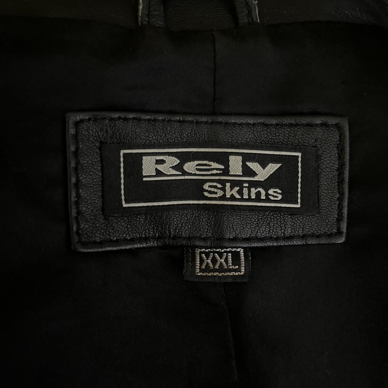 Vintage Leather jacket with silver zipper