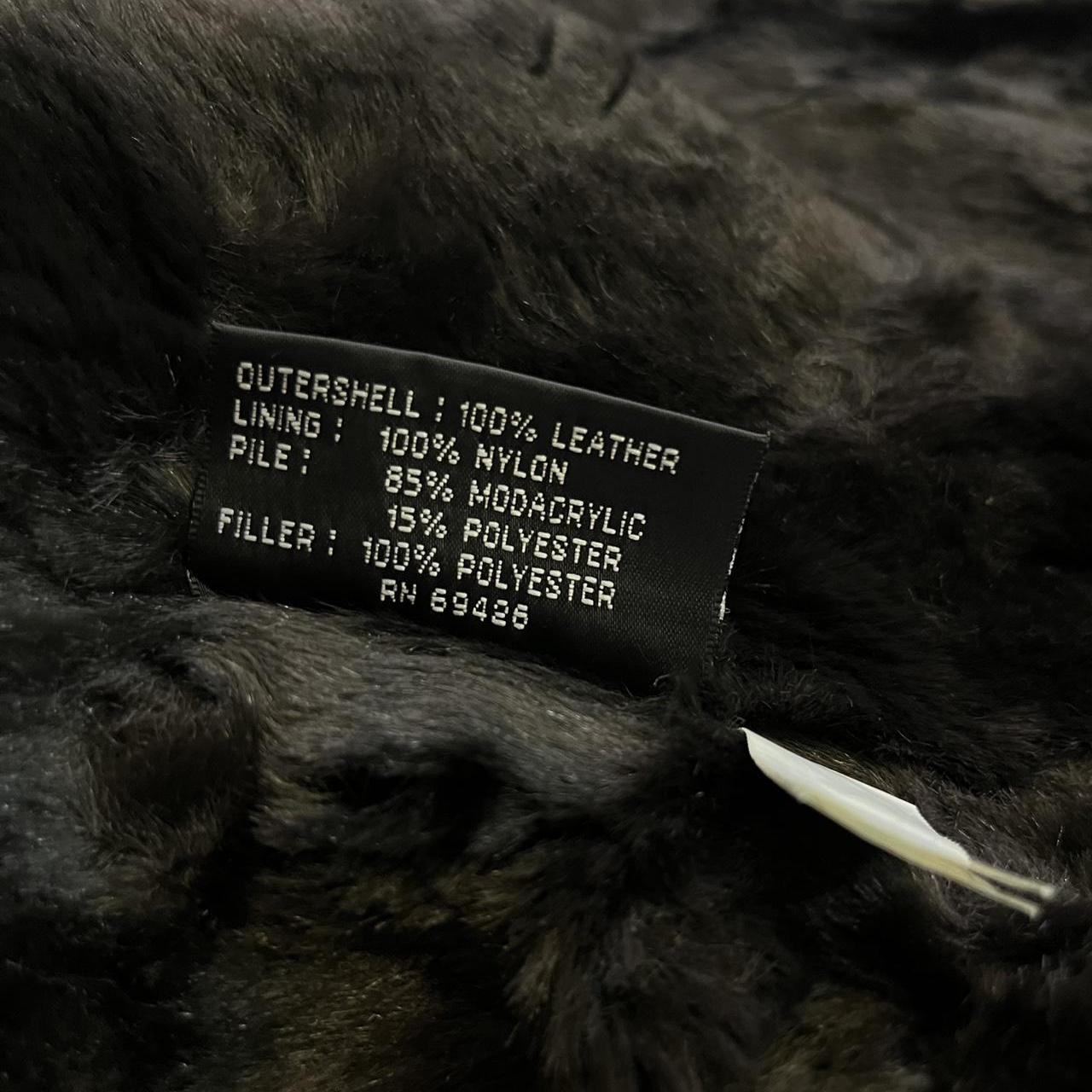 Vintage Suede Hooded Leather jacket with Faux fur trim