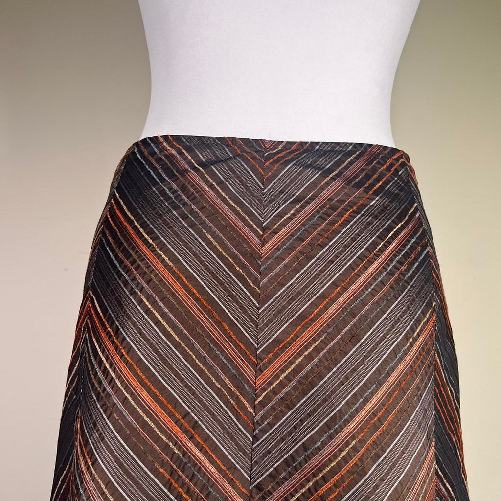 y2k Flowy Striped maxi skirt