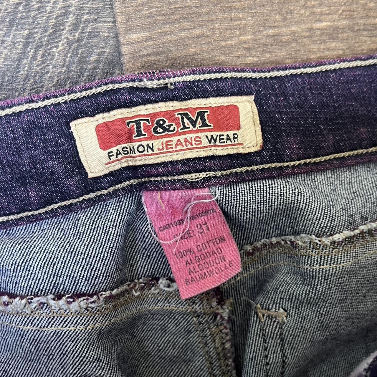 Y2k Low waist Boot cut jeans with embroidery