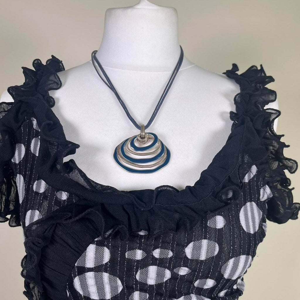 Vintage Y2k Polka dot Cami Top with Ruffles