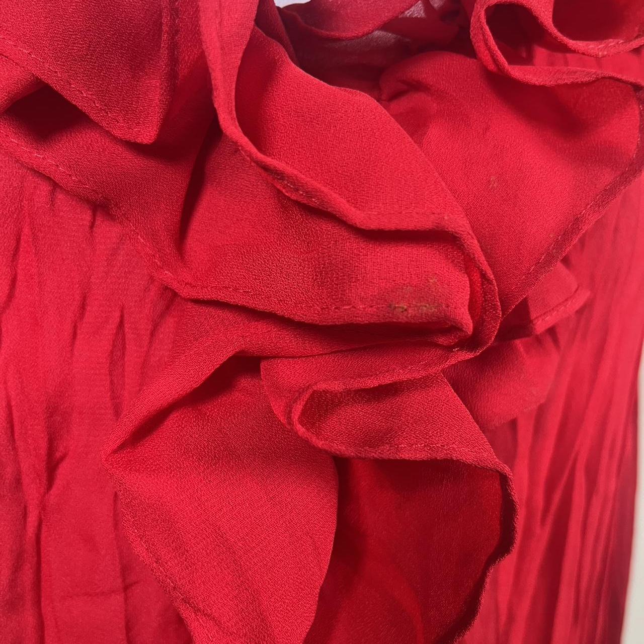 Vintage Y2k Mesh Ruffled Blouse